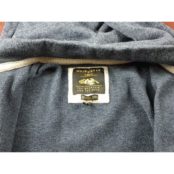 QUICKSILVER 1969 THE MOUNTAINS TO THE SHORE SWEATER SIZE 12 YOUTH GRAY AND BLACK - Picture 6 of 16